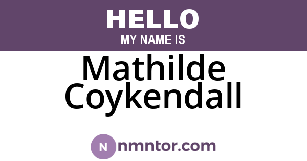 Mathilde Coykendall