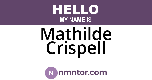 Mathilde Crispell