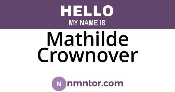 Mathilde Crownover
