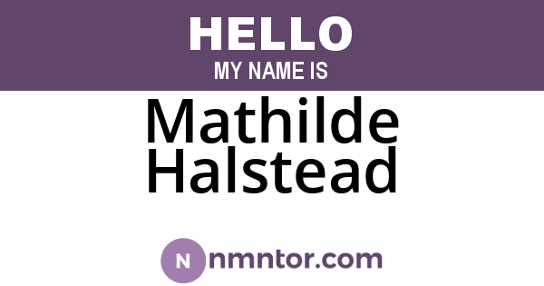 Mathilde Halstead