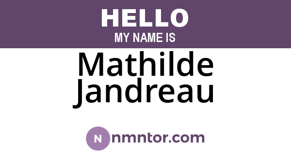 Mathilde Jandreau