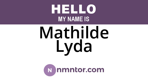 Mathilde Lyda