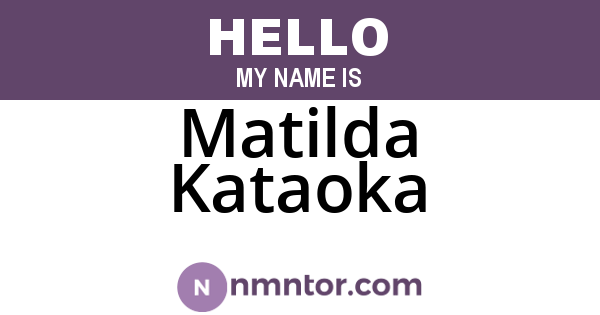 Matilda Kataoka