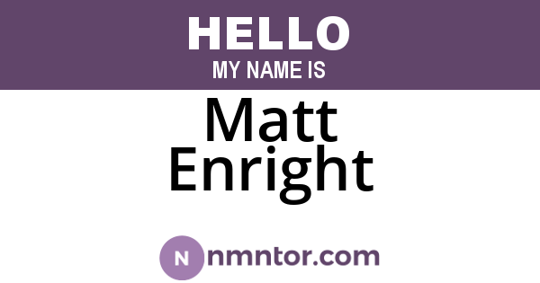 Matt Enright