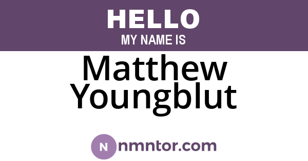 Matthew Youngblut