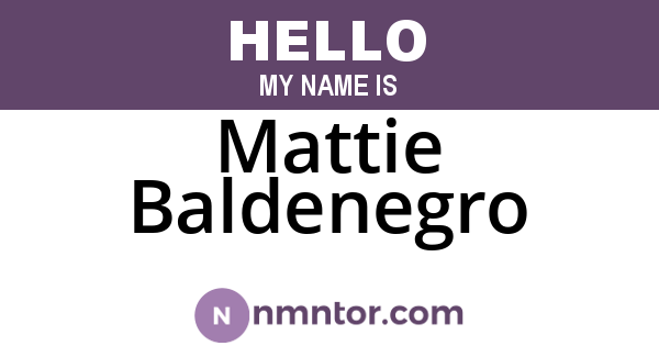 Mattie Baldenegro