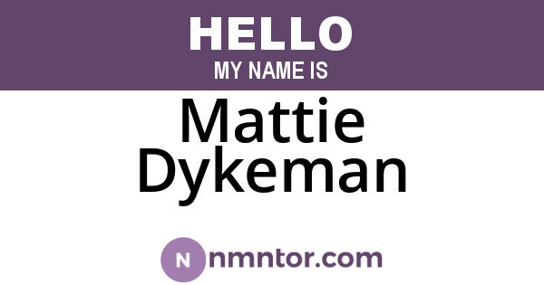 Mattie Dykeman