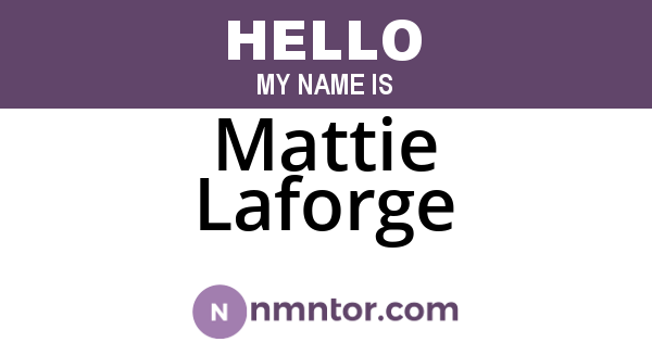 Mattie Laforge