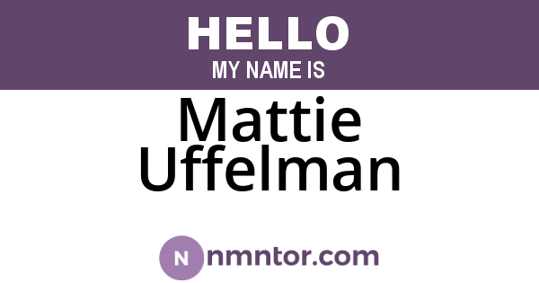 Mattie Uffelman