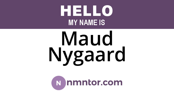 Maud Nygaard