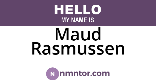 Maud Rasmussen