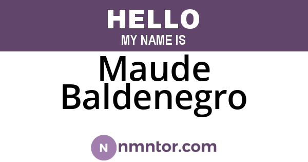 Maude Baldenegro
