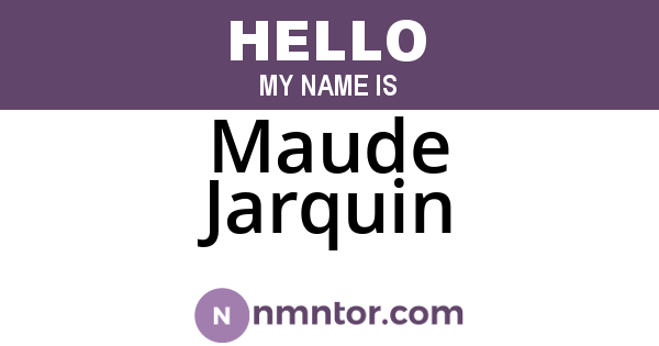 Maude Jarquin