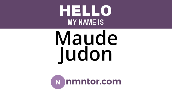 Maude Judon