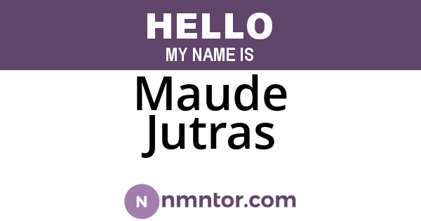 Maude Jutras