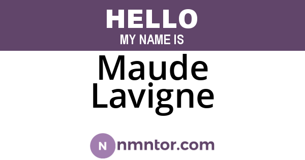 Maude Lavigne