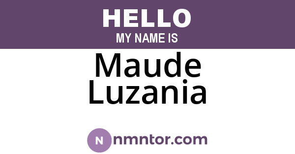 Maude Luzania