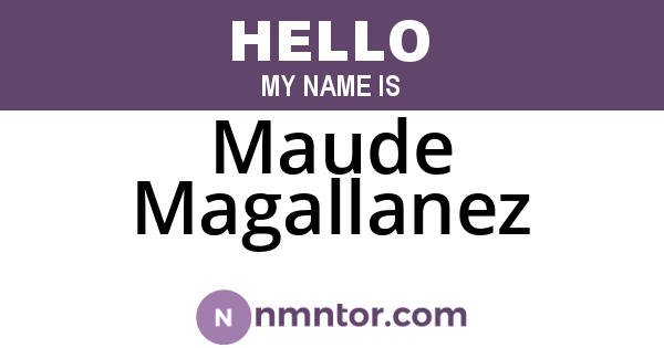 Maude Magallanez