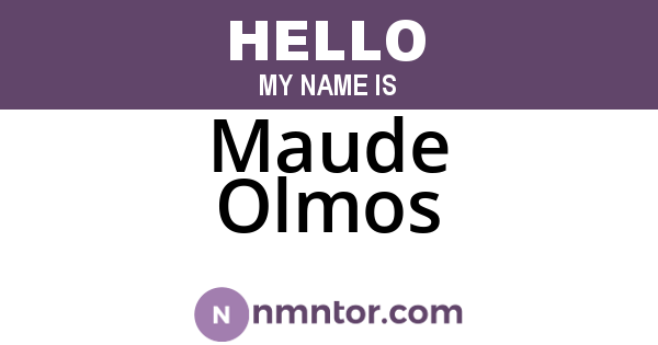 Maude Olmos