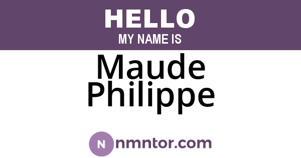 Maude Philippe