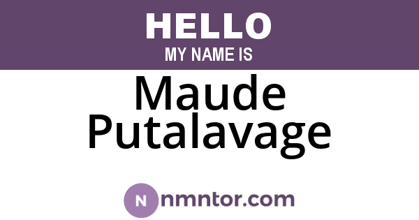 Maude Putalavage