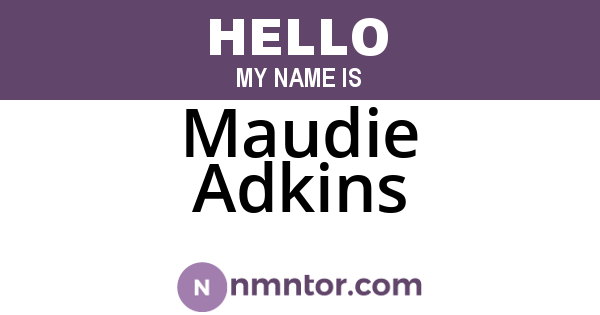 Maudie Adkins