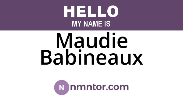 Maudie Babineaux