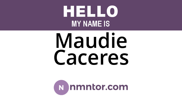 Maudie Caceres