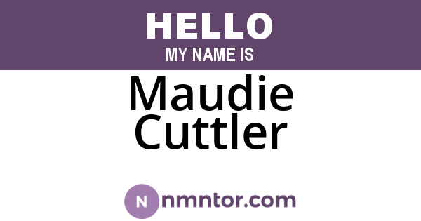 Maudie Cuttler