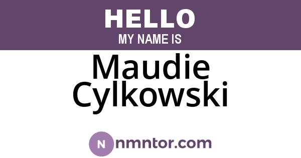 Maudie Cylkowski
