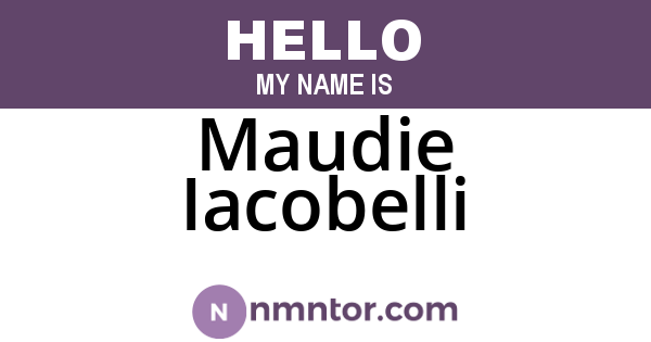 Maudie Iacobelli