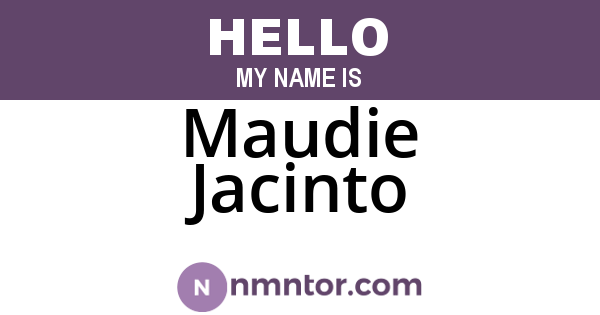 Maudie Jacinto