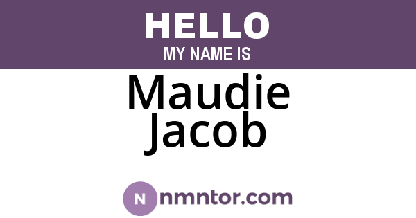 Maudie Jacob