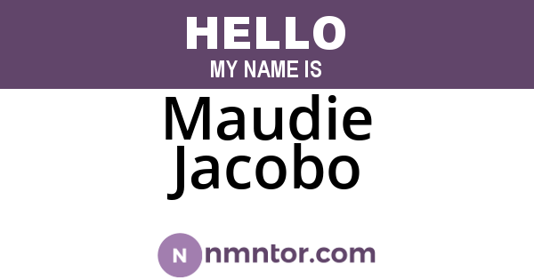 Maudie Jacobo