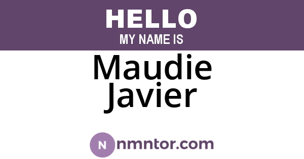Maudie Javier