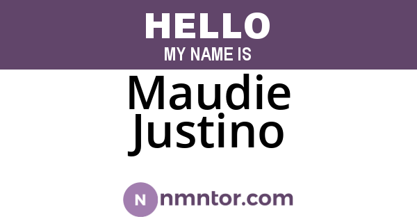 Maudie Justino