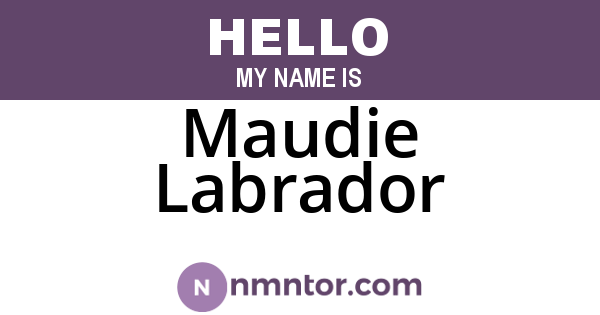 Maudie Labrador