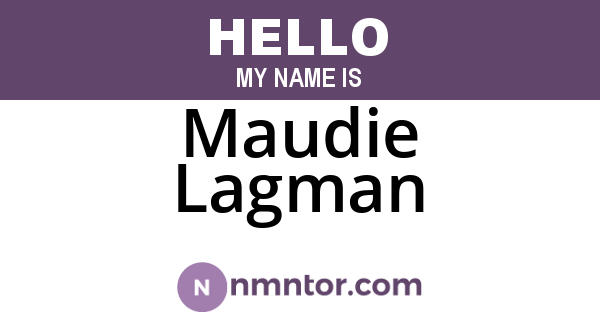Maudie Lagman