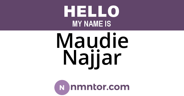 Maudie Najjar