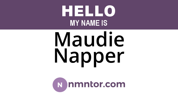 Maudie Napper