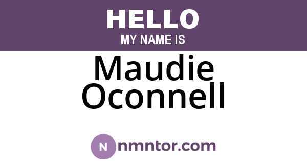 Maudie Oconnell