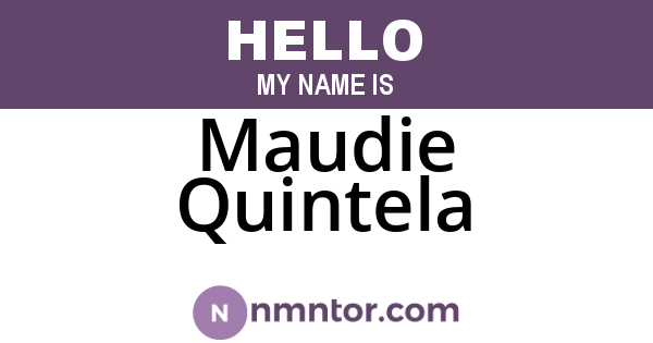 Maudie Quintela