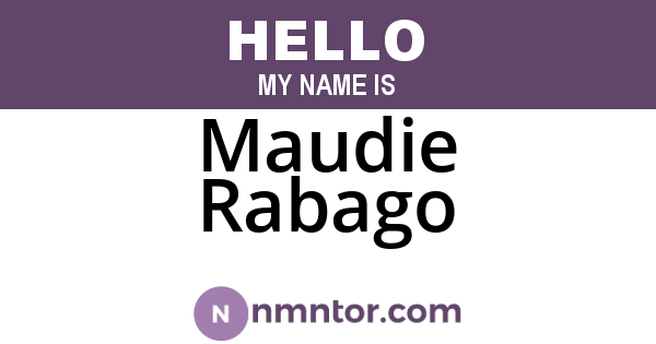 Maudie Rabago