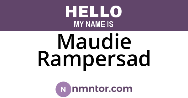 Maudie Rampersad