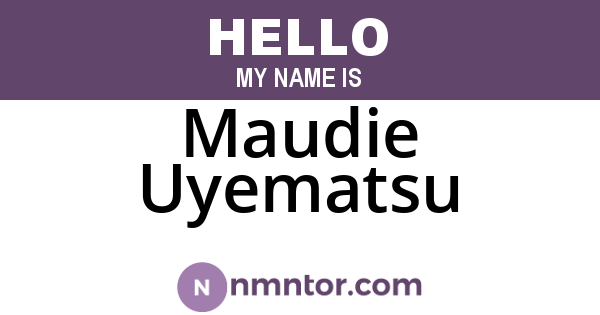 Maudie Uyematsu