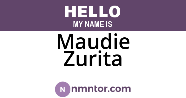 Maudie Zurita