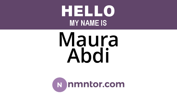 Maura Abdi