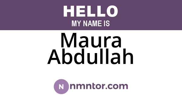 Maura Abdullah