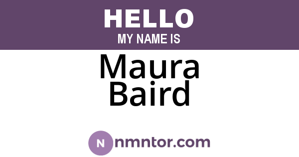 Maura Baird