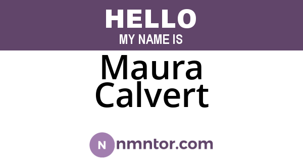 Maura Calvert